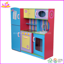 Cocina de juguete de gran tamaño, cocina de juegos para niños, juguetes de niños (W10C030)